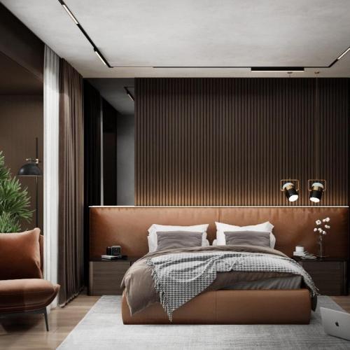 Cabeceiras estofadas de couro sob medida